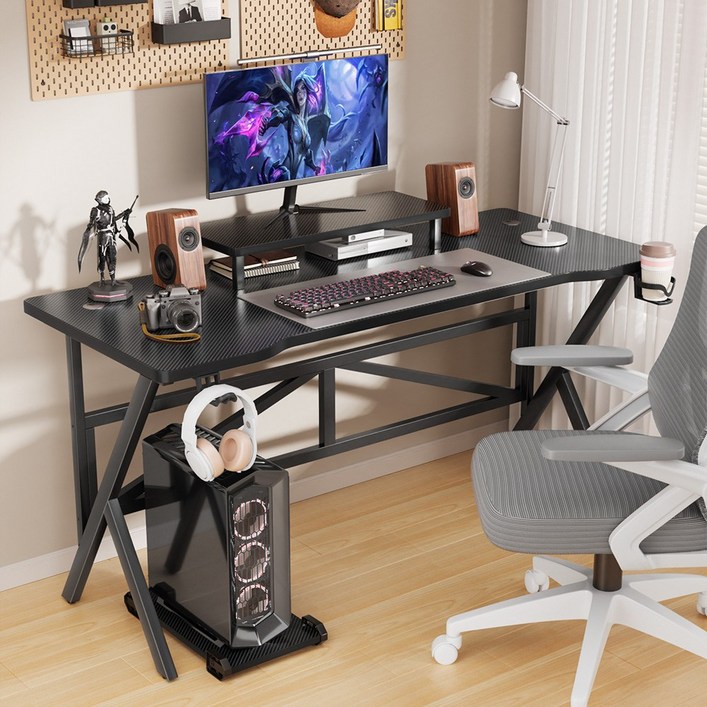 Kipnos 책상 컴퓨터책상 게이밍책상 컴퓨터 책상 세트 게이밍 책상 컴퓨터 책상 다기능 다용도 책상 선반