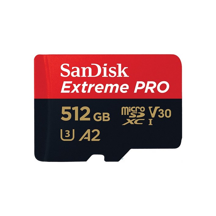 SanDisk Extreme Pro 마이크로SD카드 200MBs 512GB  SD어댑터
