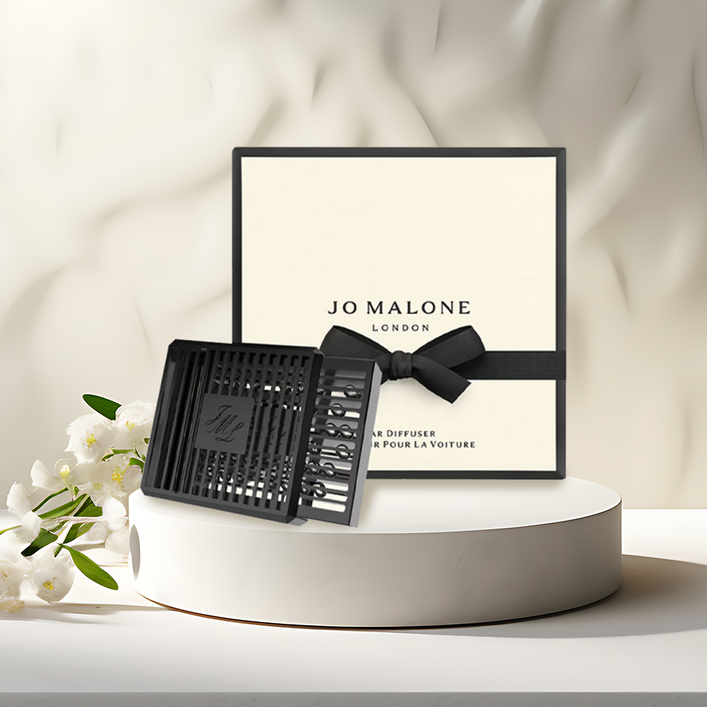 조말론 차량용 방향제세트 케이스카트리지쇼핑백리본끈, 피오니 앤 블러쉬 스웨이드, 1세트