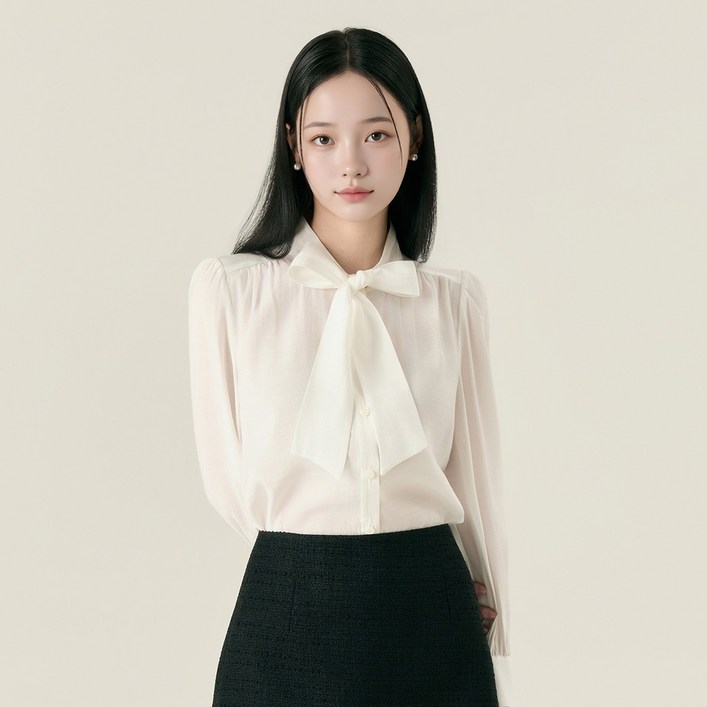 로엠 타이 블라우스RMBLF49S11 울산점 뉴코아