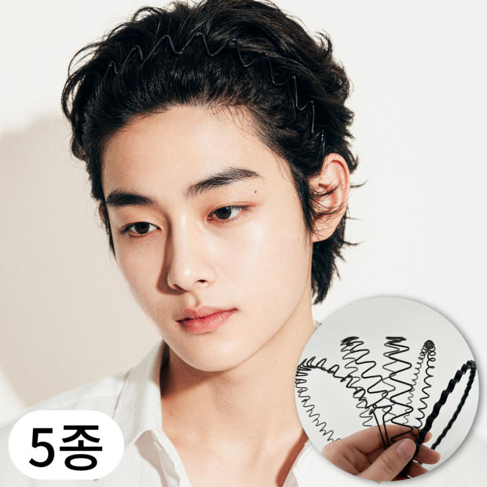 득공드 머리 안아픈 스프링 머리띠 5종 세트