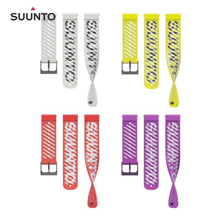 22mm 순토 레이스 버티컬 9피크 프로 5 피크 정품 밴드 우레탄 스트랩, 퍼플 SS050964000, 1개