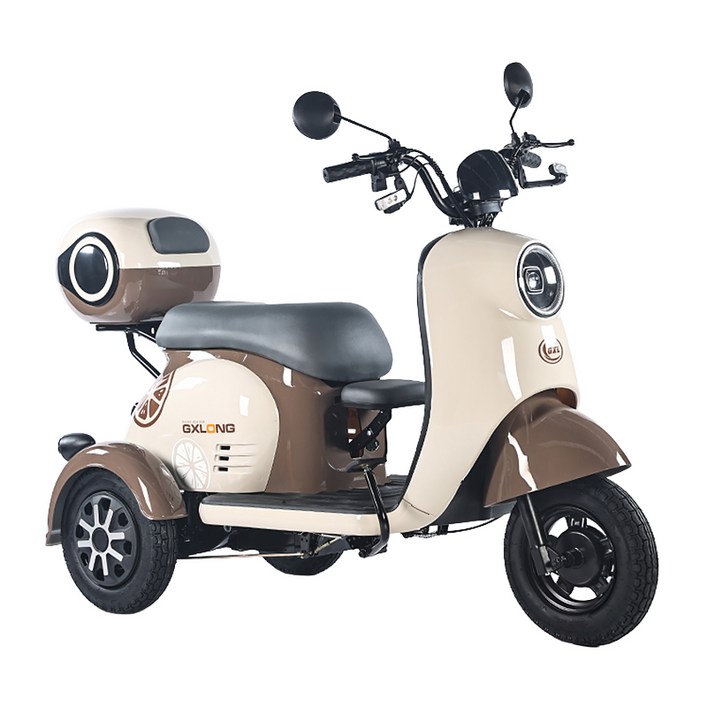 출퇴근 삼륜 전기 스쿠터 배달 사은품8종 오토바이 스쿠터 세발 전동차 삼륜차 전기차, 브라운, 1000W 72V20A70KM