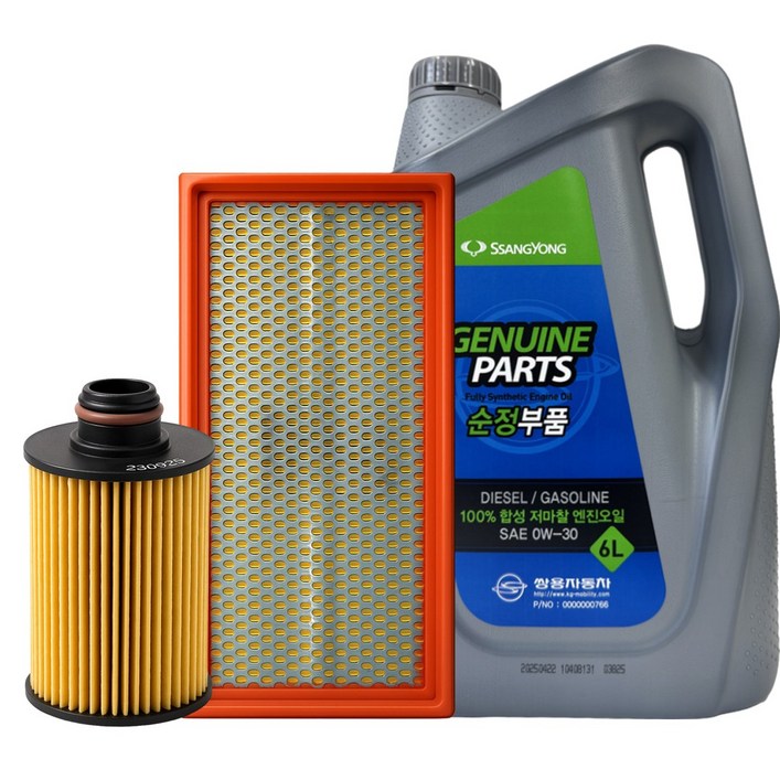 렉스턴W 디젤 12년3월이후 KGM 순정 엔진오일세트 6L
