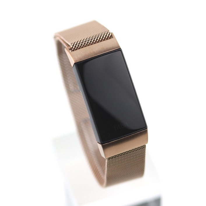fitbit 핏빗 차지3 차지4 메탈밴드 마그네틱 스트랩 로즈골드 ME13RGD18