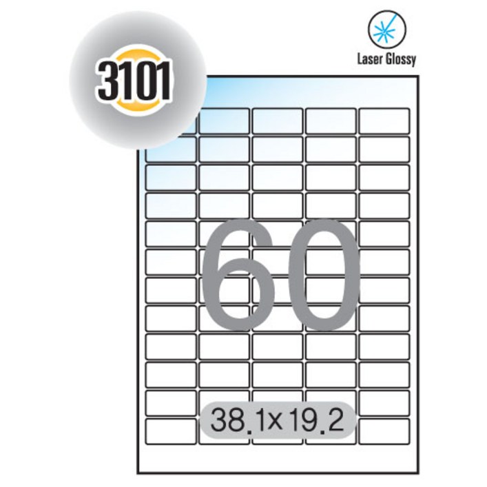 폼텍레이저광택라벨LB3101100매, 1개, 1, 상세 설명 참조