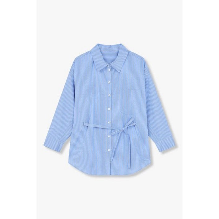 GCUT 지컷 스트라이프 패턴 스트랩 블라우스7225160600G 372085