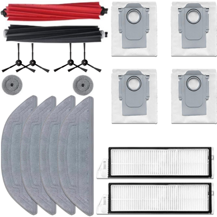로보락 S8 Maxv Ultra 소모품 세제 물걸레 먼지봉투 필터 브러쉬 호환, 1개, 3개월 세트