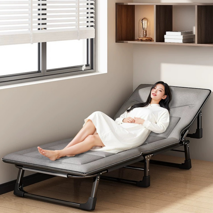 간이 침대 이동식 침대 1인용 침대 사무실보조 접이식침대, 그레이