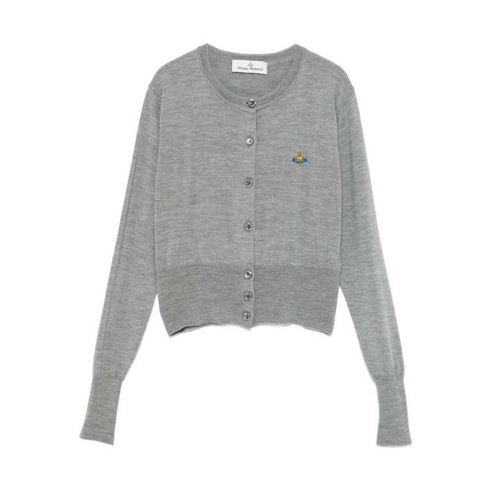비비안웨스트우드 비 로고 자수 가디건