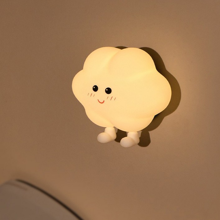 LED 아이방 무드등 취침등 침대 수면등 간접 벽부착등 실리콘 터치 밝기조절