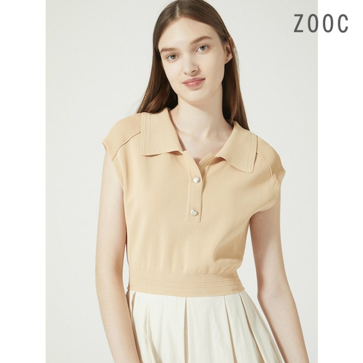 [백화점 정품] 주크 원피스 니트블록 카라 CR_Z232MSE036