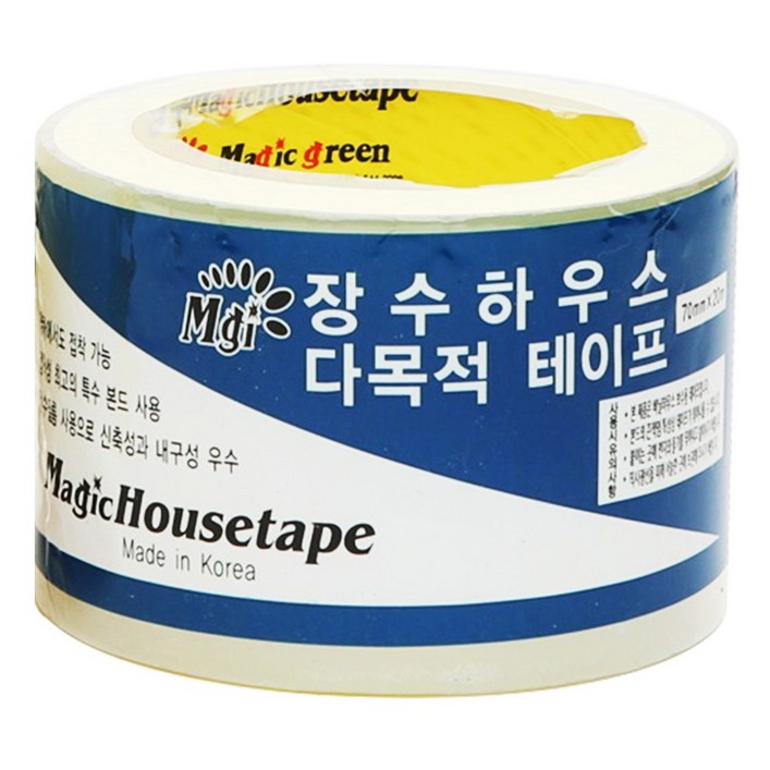 매직 하우스보수테이프 국산 비닐 천막 강력접착 방수 다목적 UV효과 30도40도접착가능, 1개