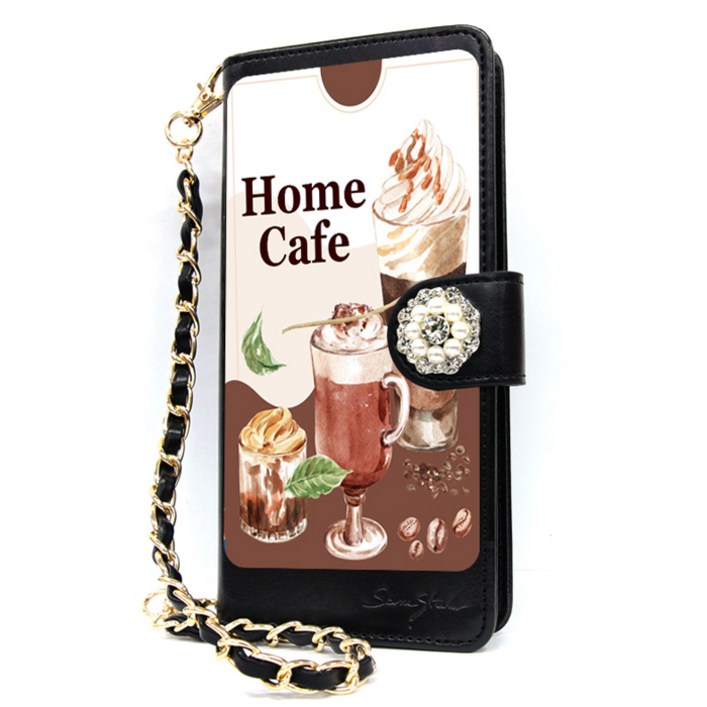 유미폰 홈 카페 여름감성 DIA 손목체인 카드지폐수납 다이어리 휴대폰케이스 10