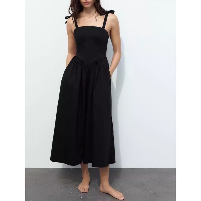 자라 ZARA 신상 볼륨 미디 나시원피스 8338914