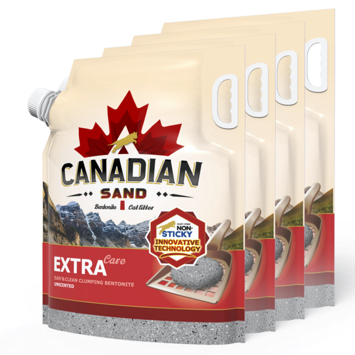 캐네디언샌드 엑스트라케어 무향 고양이모래 9kg 총 4봉총 2박스 배송, 9kg, 4개, 엑스트라케어 무향
