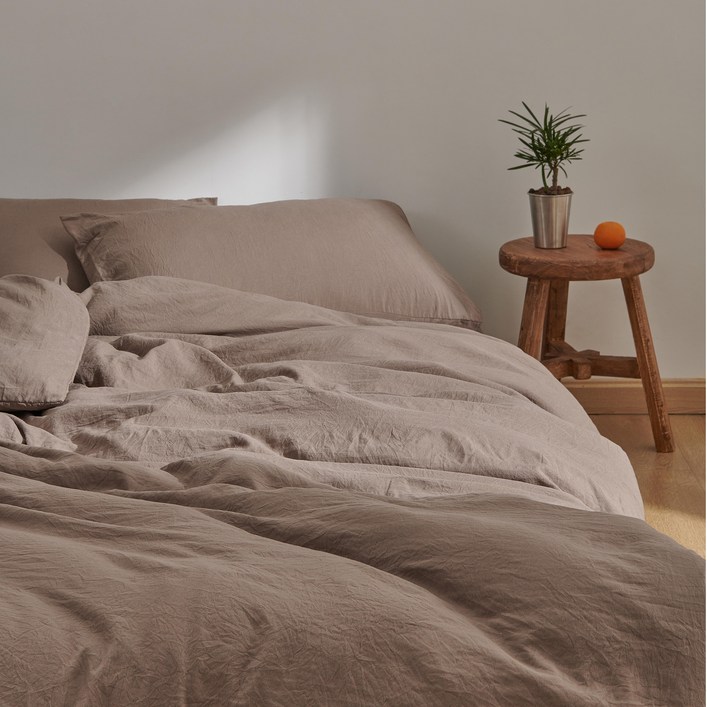 HOMERA 호메라 사계절 호텔식 싱글 초속건조 편안한 부드러운 이불커버, 베이지