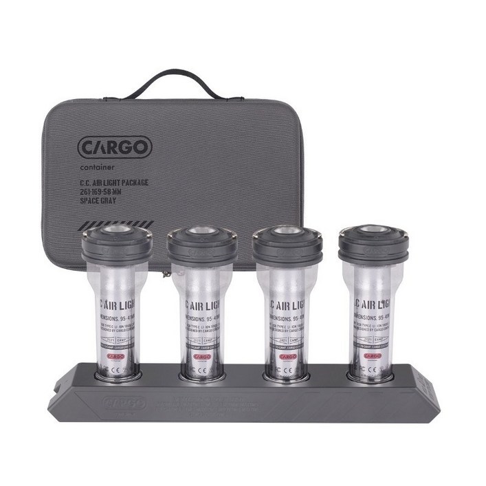 카고컨테이너 캠핑랜턴 LED 백패킹 조명 미니랜턴 에어라이트 4EA 휴대용, 1개, 그레이