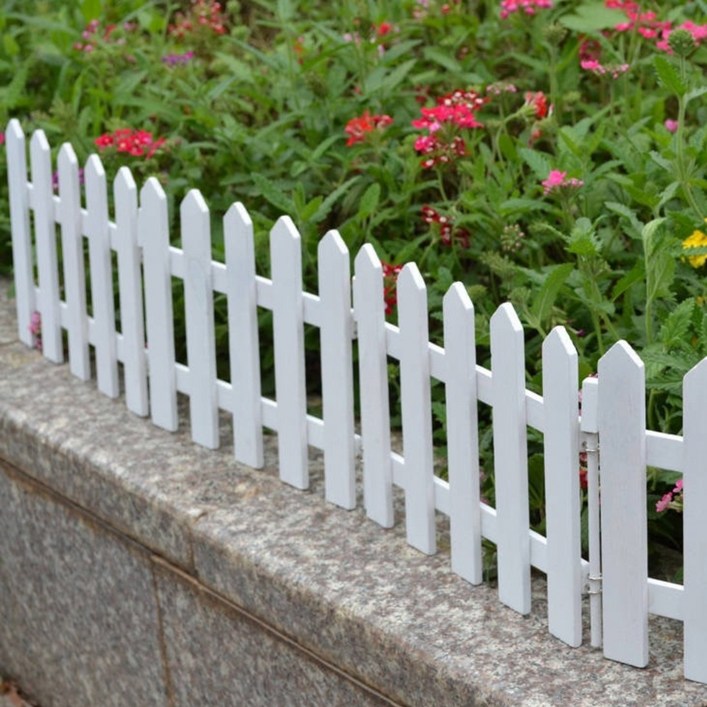 왓위셀 나무 화이트 접이식 울타리 펜스