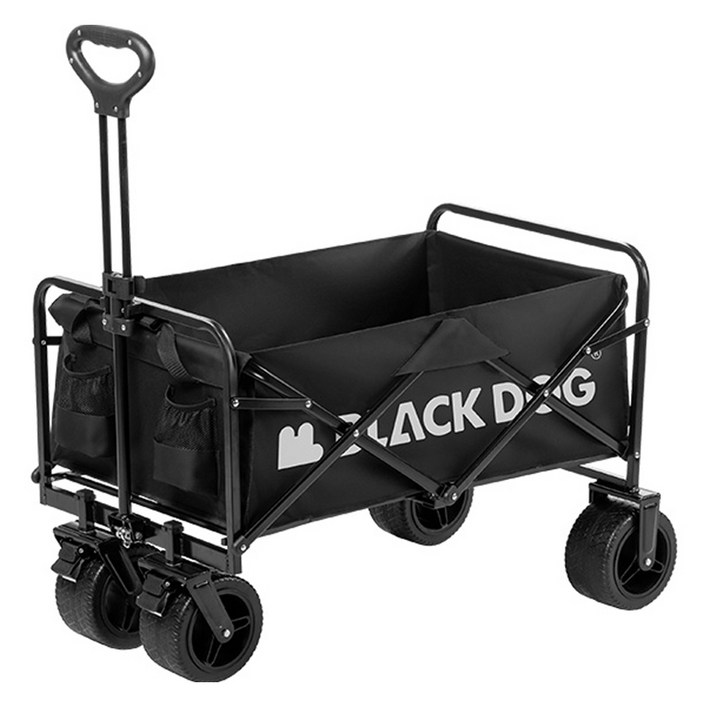 BLACKDOG 아웃도어 시티 워크 캠핑웨건 100L CBD2300JJ023, 1개, 나이트 블랙