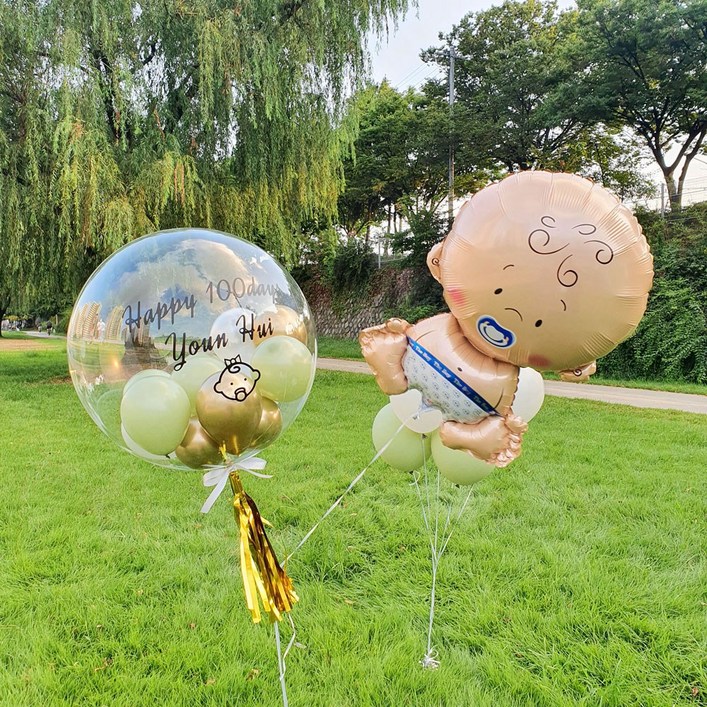 [헬륨완제품] 숫자 공룡 캐릭터 풍선 생일 결혼, 디자인풍선-22.엘사