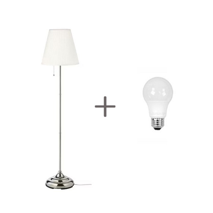 [무료배송] 이케아 ARSTID 플로어스탠드와 전구/조명