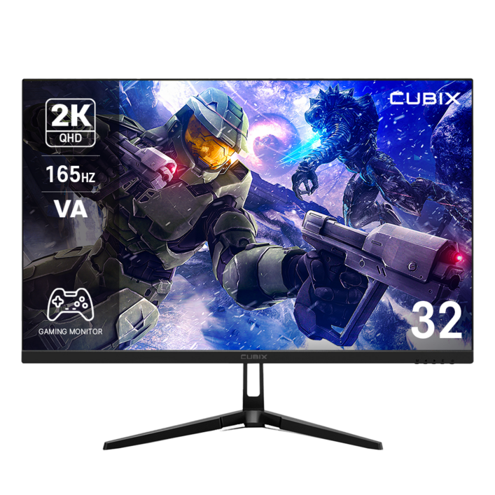 큐빅스 IPS 패널 CX320Q165 게이밍 165Hz QHD 32인치 모니터 내장스피커 광시야각 와이드 HDR 모니터암 사용가능, 80.01cm, CX320Q165일반 큐빅스 IPS 패널 CX320Q165 게이밍 165Hz QHD 32인치 모니터 내장스피커 광시야각 와이드 HDR 모니터암 사용가능, 80.01cm, CX320Q165일반