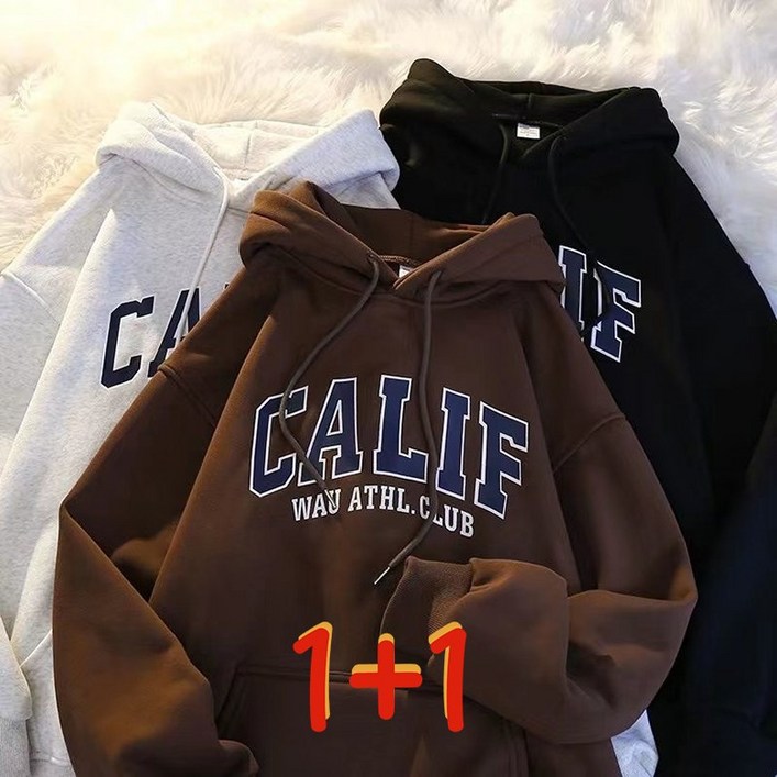 11 남녀공용 기모 후드티 루즈핏 캐주얼 긴팔 맨투맨 상의 패션 레터링 기모 아우터 5xl까지 빅사이즈 학생 커플룩 단체복