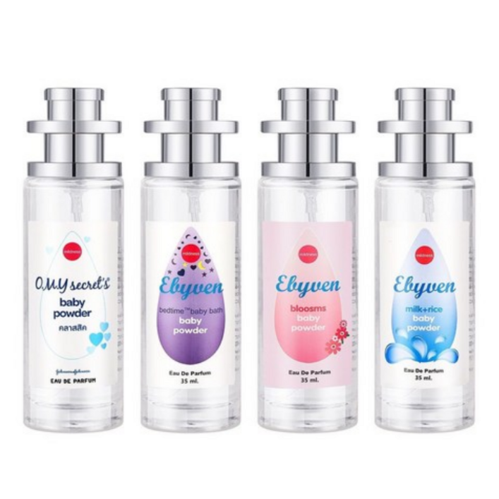존슨즈 베이비 향수 베이비 파우더 오드 퍼퓸 태국선물 4종 1세트