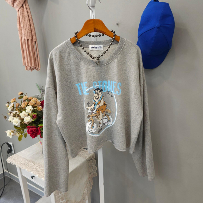 고인돌 스톤 세미크롭 긴팔티