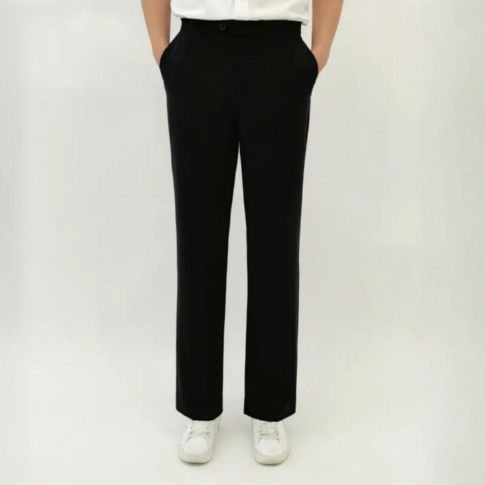 데이로아 남자 뒷밴딩 스판 일자핏 슬랙스 9부 10부 와이드팬츠