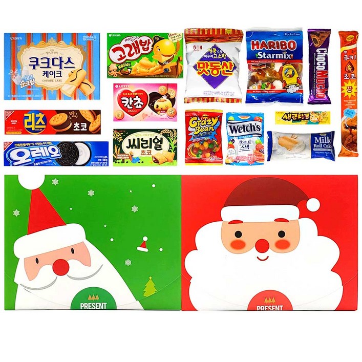 크리스마스 과자선물세트쇼핑백증정