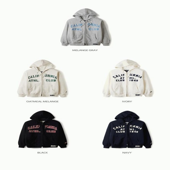 후아유  공용 시그니처 패치 후드집업  Signature Patch Hood Zipup Brushed  WHMZE4911U
