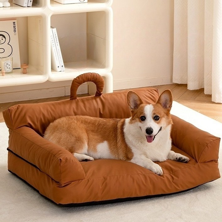 Surkat 테크 패브릭 탈부착 방수 강아지 쇼파 침대 사계절 고양이 쿠션 방석