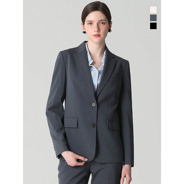 쉬즈미스 2SET 투버튼 베이직 재킷+스트레이트 슬랙스 2종세트 택가격 496000원