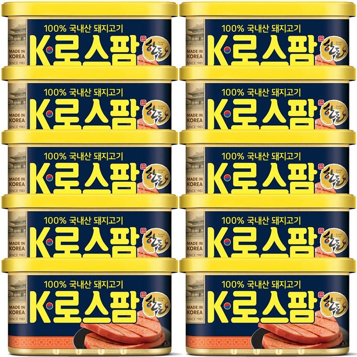 롯데푸드 K로스팜 200gx10캔 / 100%국내산 돼지고기