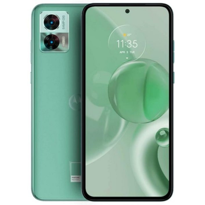 모토로라 엣지 30 네오 듀얼심 128GB 저장공간 8GB 램 GSM 전용 | CDMA 미지원 공장 개통 5G 스마트폰 아쿠아 폼 - 국제 버전 리퍼 제품