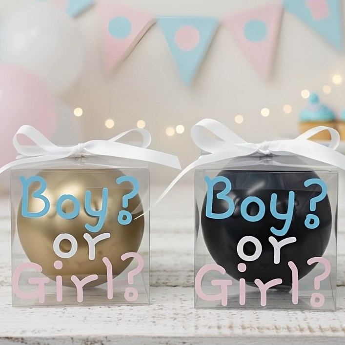 두둥뚜뚜 젠더리빌 풍선 베이비샤워 파티 성별 공개 이벤트 축하, 1개, 혼합