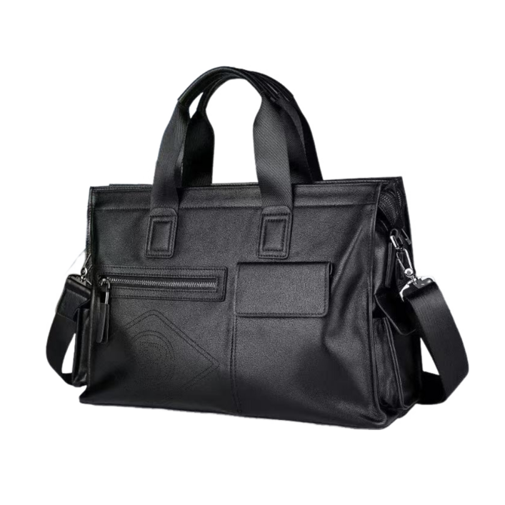 Mimi Market 프리미엄 천연소가죽 서류가방 대용량 17인치 노트북 출장용 가방 SE90219