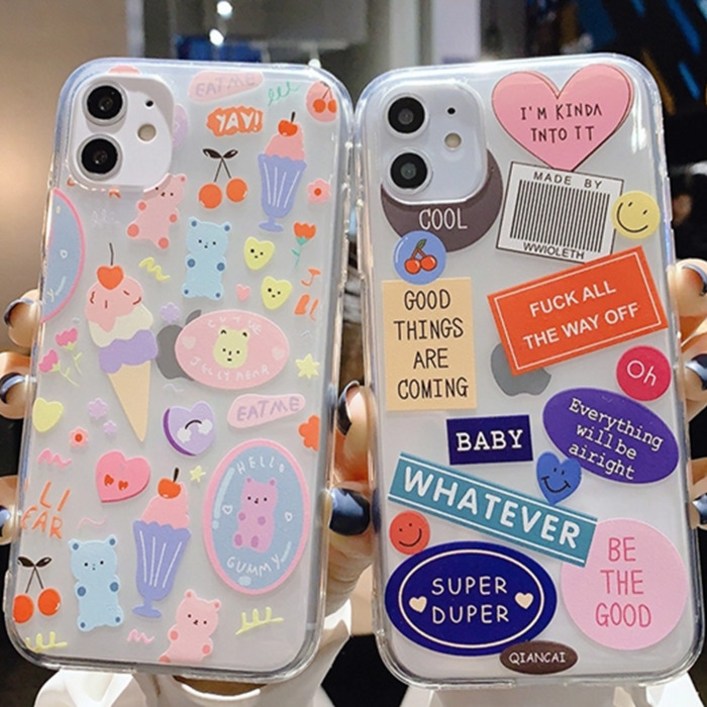 HSD 아이폰 갤럭시 알록달록 케이스 휴대폰