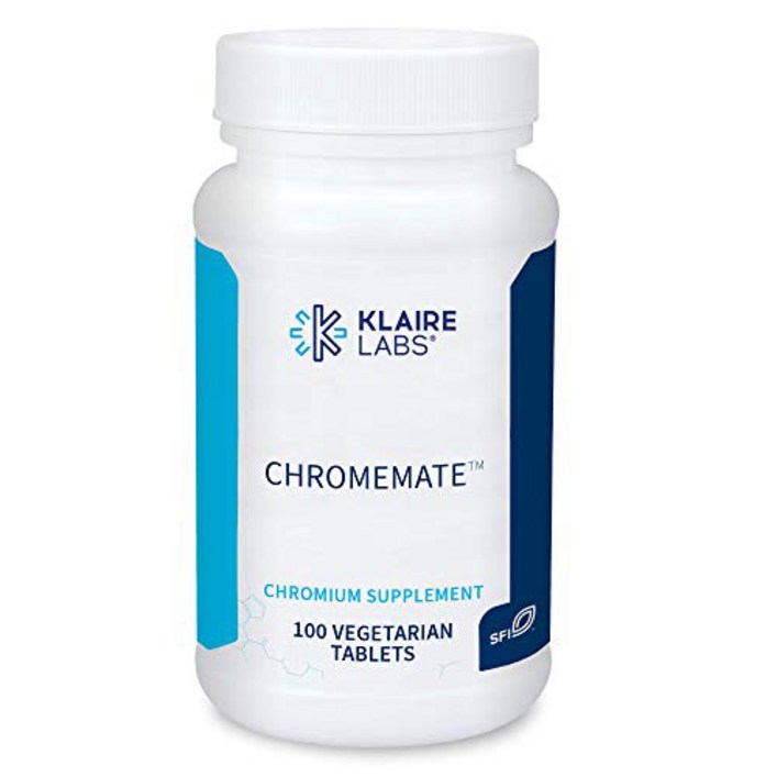 Claire Labs Chromemate  크롬메이트 크롬 폴리니코티네이트 200mcg 보충제  건강한 혈당 대사 지원  니아신이 포함된 생체 이용 가능한 크롬 형태  저