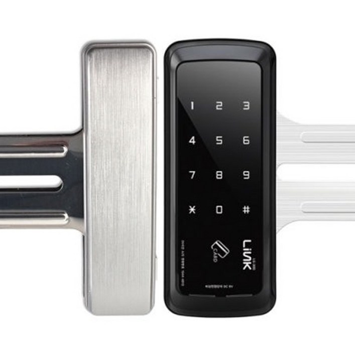 자가설치 LG300N양문형 번호전용 키없음 유리문용 강화문용도어락 구LG301