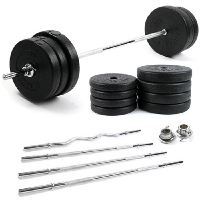 역기세트 14kg, 16kg, 20kg, 25kg, 30kg, 40kg 바벨 원판 + 역기봉 컬바, 이지바, 소봉, 중봉, 대봉 바벨 세트