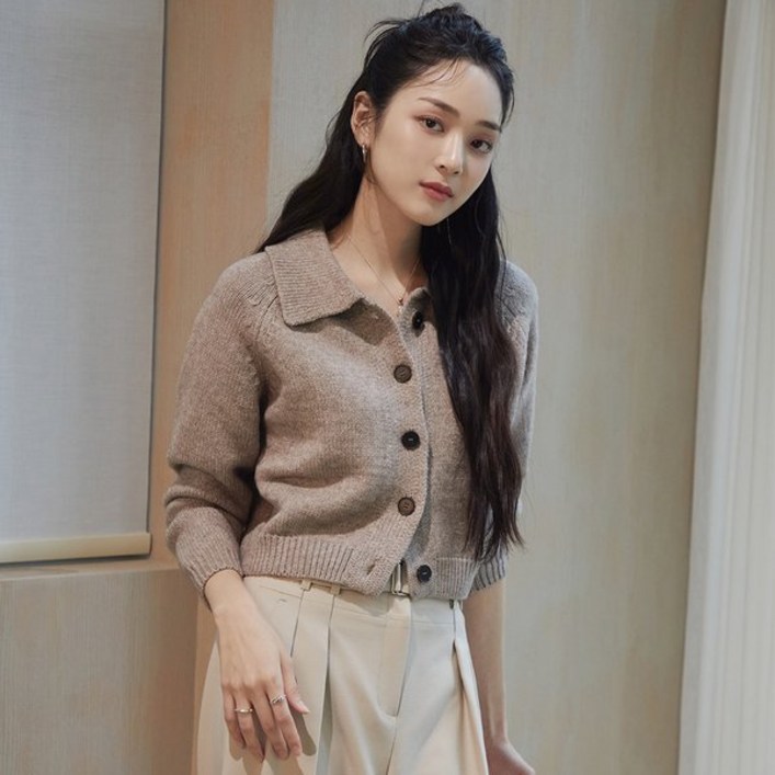 [백화점 매장정품] 잇미샤 니트 [24 F/W] 카라 가디건 ITO9ZCD740 스웨터 조끼