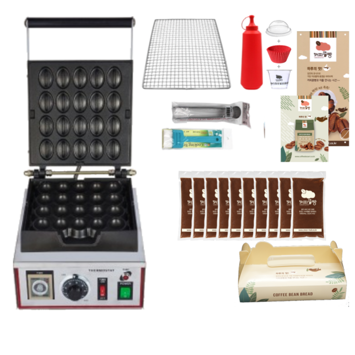 원스 커피콩빵 창업 풀세트, 커피콩빵풀세트커피맛5kg아몬드맛5kg포함