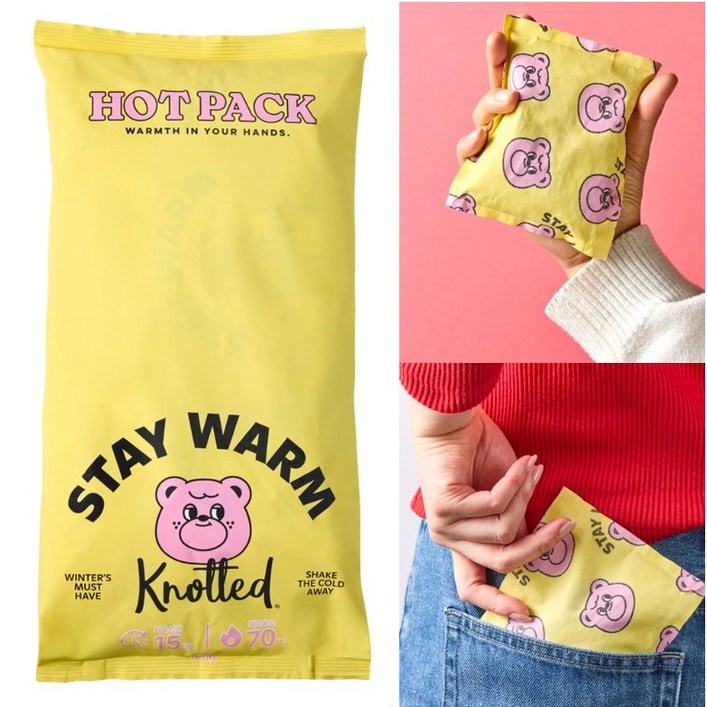 [25년 10월 최근생산] 노티드 슈가베어 핫팩 손난로 말핫팩 군용 핫팩 대용량 핫팩 찜질팩 150g, 10팩