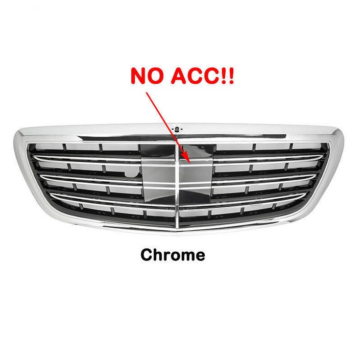 벤츠 S클래스 W222 S350 S450 S500 S320 20142019 년 엔진 냉각 악세사리 앞좌석 그릴 라디에이터