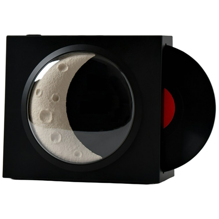 투랩 달 무드등 턴테이블 블루투스 스피커, 블랙