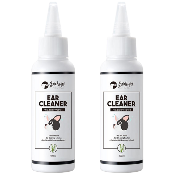 울지마마이펫 프리미엄 이어클리너 11, 100ml, 2개 울지마마이펫 프리미엄 이어클리너 11, 100ml, 2개