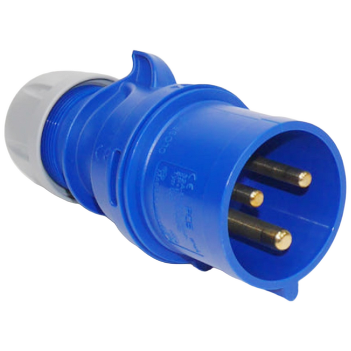 PCE 0236 CEE 산업용 플러그 32A 3P 6h 230V IP44 샤크 IEC60309 TYP023